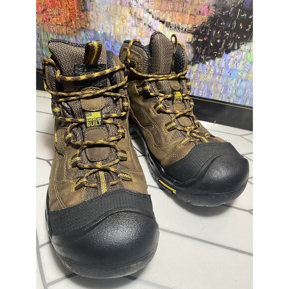 Keen Portland Oregon Brown Waterproof Hiking Men Boot Size 10.5 D - Picture 8 of 12